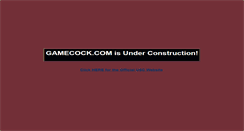 Desktop Screenshot of gamecock.com